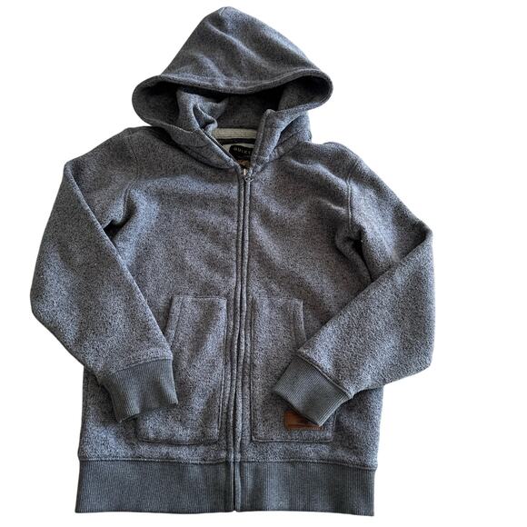 Quiksilver Gray Full Zip Hoodie - Youth Size Small - Picture 1 of 4